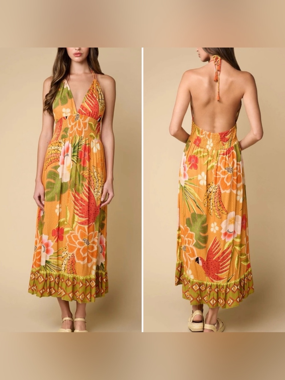 Z&L Tropical Maxi Dress